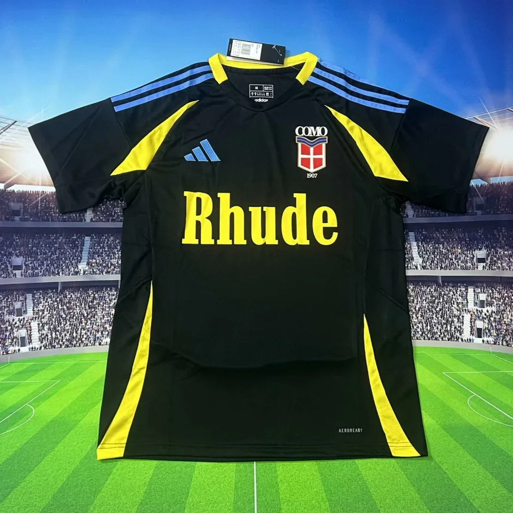 Como 25 26 Black Yellow Special Jersey Limited Edition Shirt 