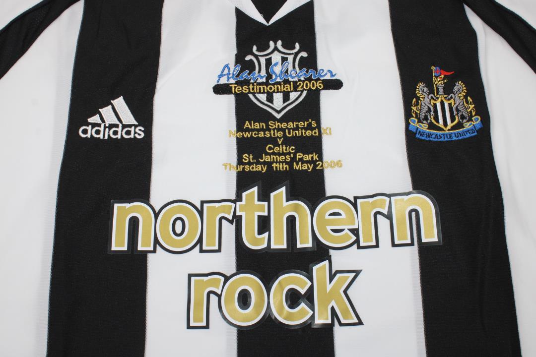 Newcastle 2006 Vintage Alan Shearer Testimonial Home Retro Jersey