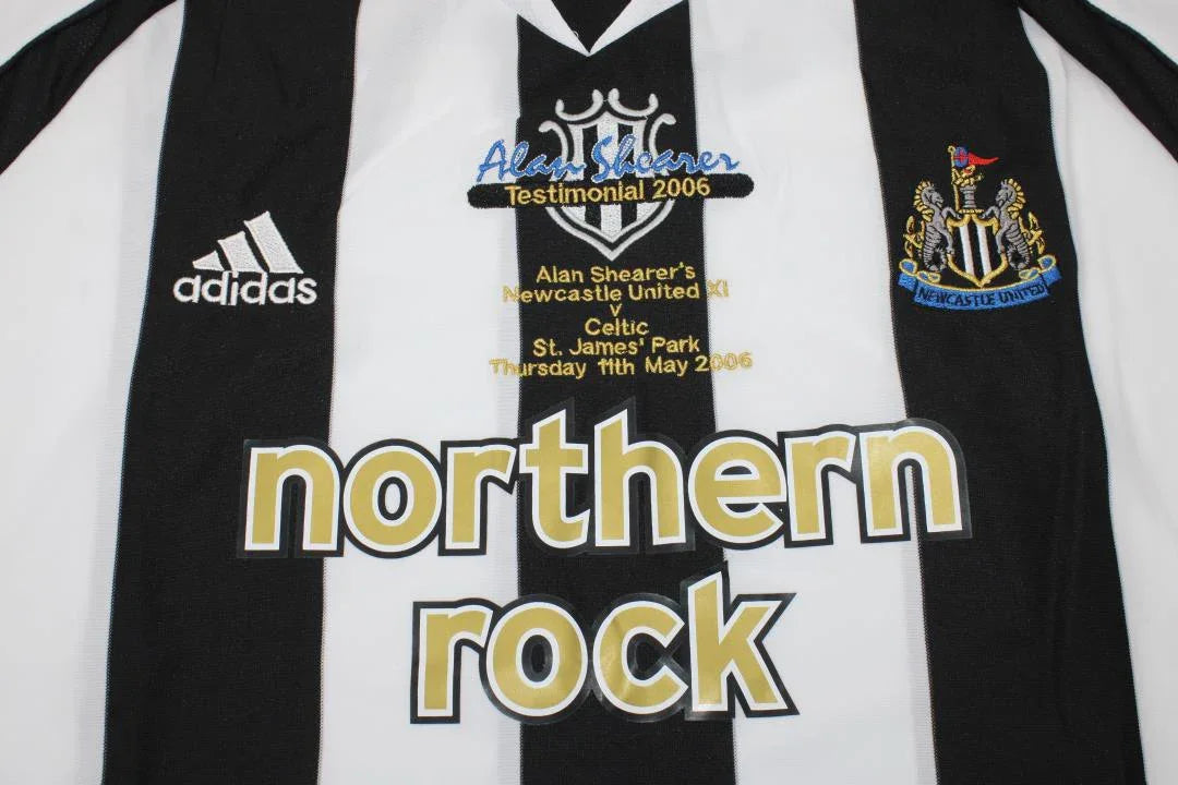 Newcastle 2006/07 Vintage Alan Shearer Testimonial Home Retro Jersey - Concept Kits
