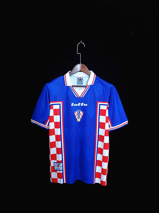 Croatia 1998 Vintage Retro Away Jersey