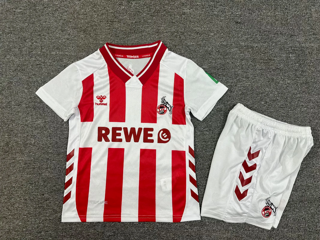 1. FC Köln 25/26 Home Kids Jersey Set