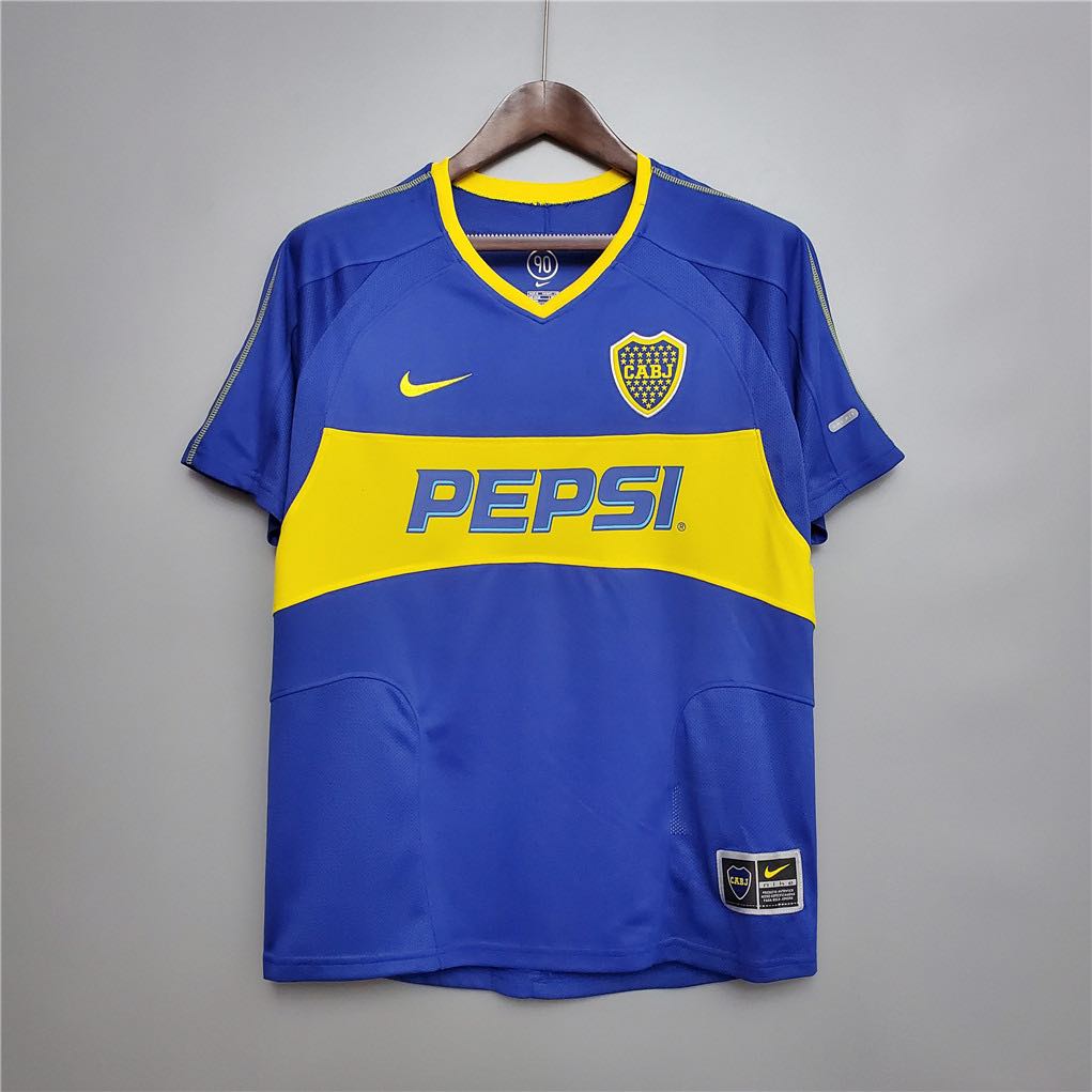 Boca Juniors 2003/04 Vintage Retro Home Jersey