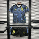 Kids Brazil Christ The Redeemer Dark Blue Concept Jersey - Concept Kits