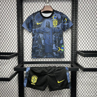 Kids Brazil Christ The Redeemer Dark Blue Concept Jersey - Concept Kits