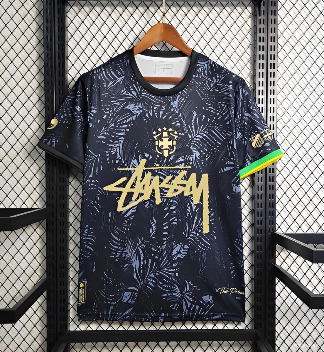 2024 Brazil x Stussy Black Concept Jersey