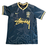 2025 Brazil x Stussy Black and Gold Concept Jersey