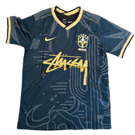 2025 Brazil x Stussy Black and Gold Concept Jersey