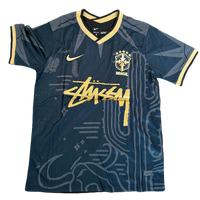 2025 Brazil x Stussy Black and Gold Concept Jersey