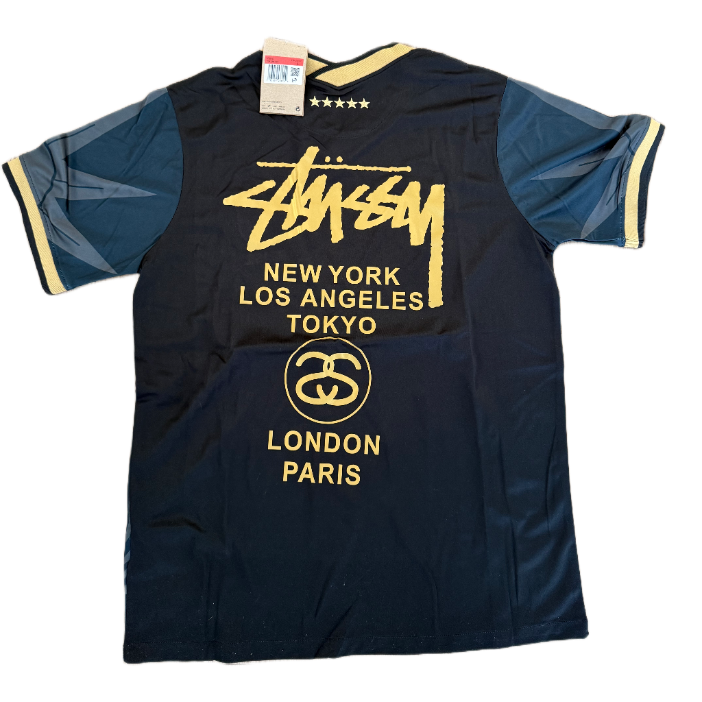 2025 Brazil x Stussy Black and Gold Concept Jersey