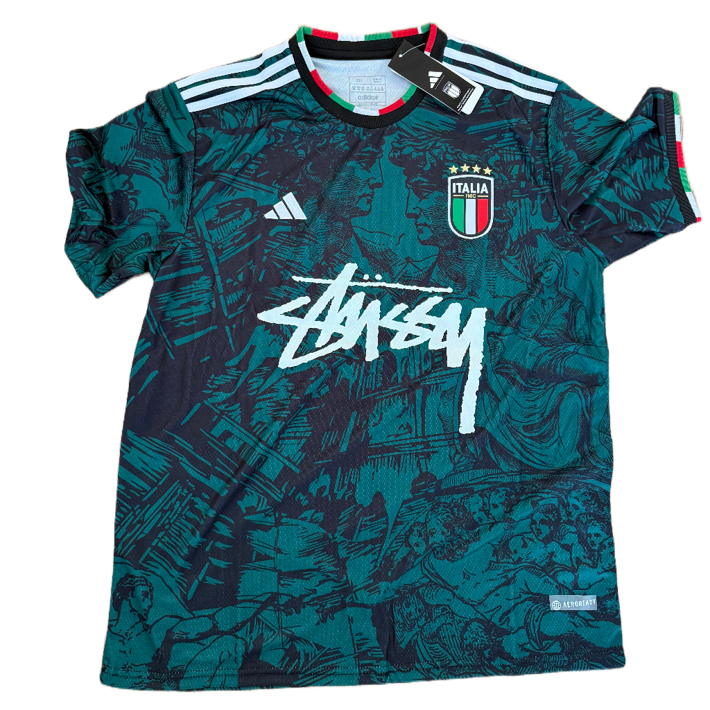 2025 Italy x Stussy Green Concept Jersey