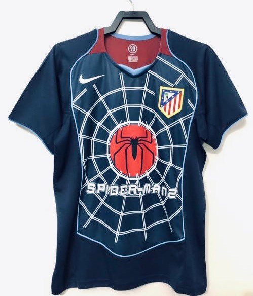 Atlético Madrid 2004/05 Vintage Retro Away Jersey (Spider-Man)
