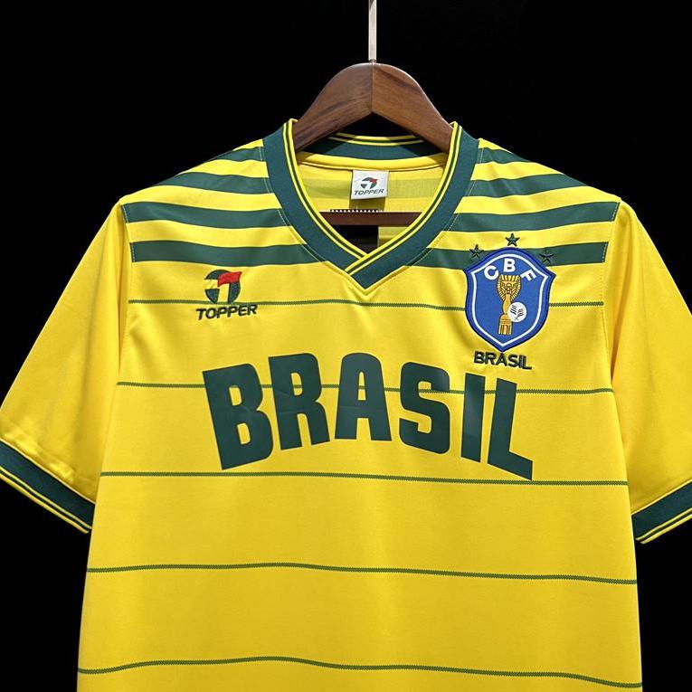 Brazil 1984 Vintage Retro Home Jersey