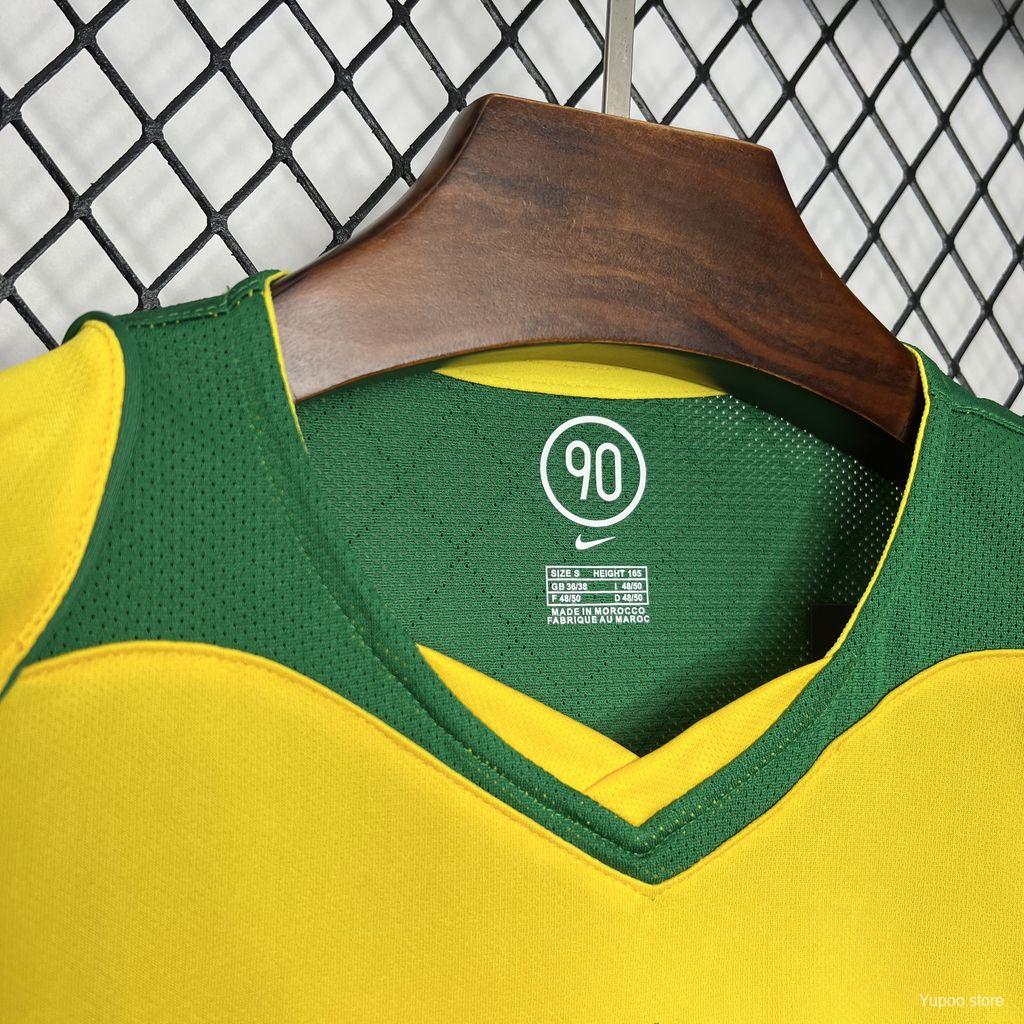 Brazil 2004 Retro Vintage Home Jersey