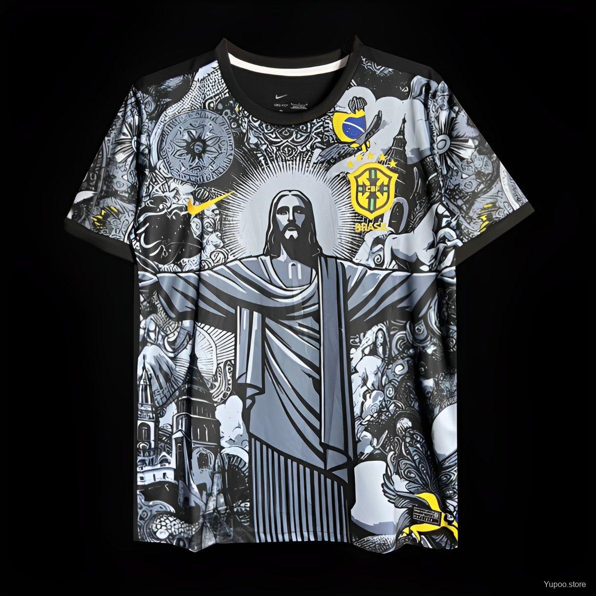 2024 Brazil Copa America Black Jersey