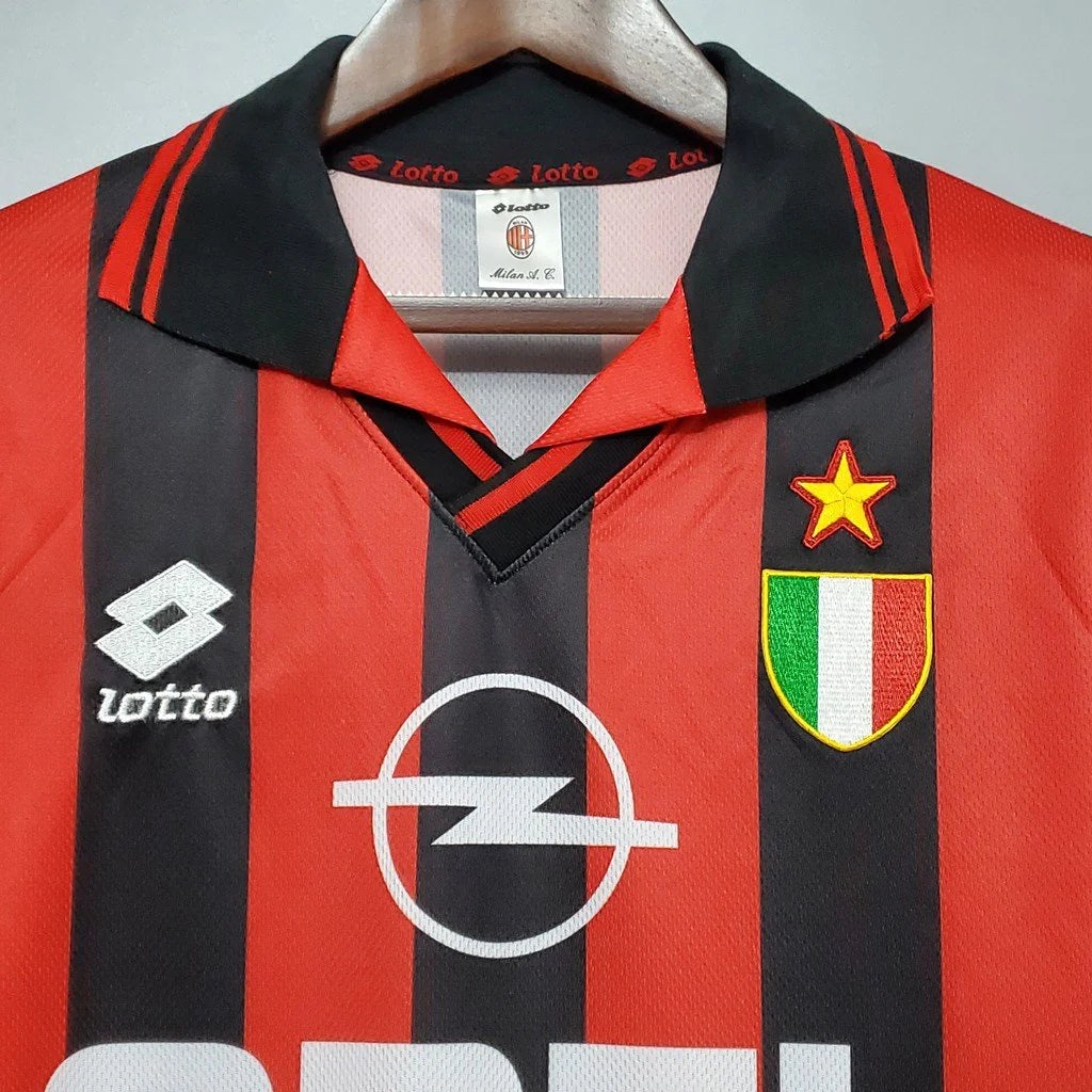 AC Milan 1996/97 Vintage Retro Home Jersey