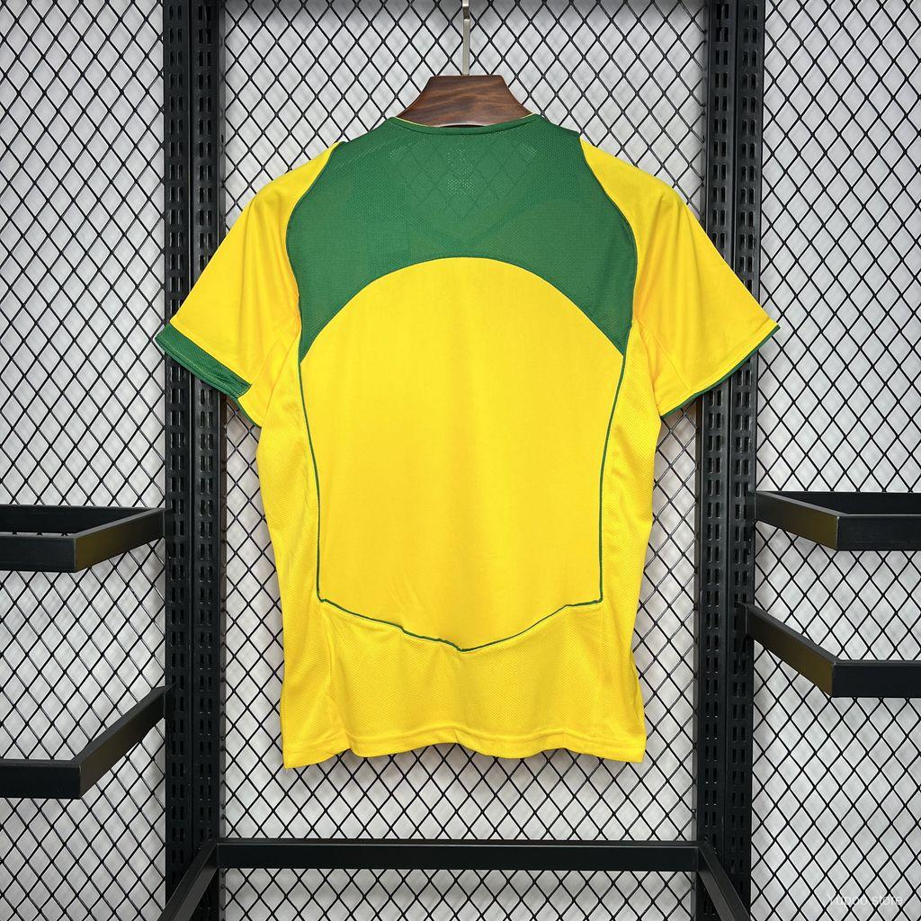 Brazil 2004 Retro Vintage Home Jersey