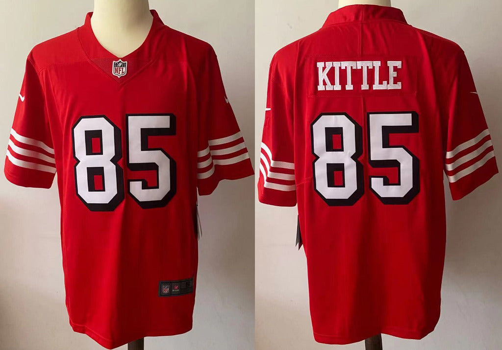 49ers 2022/23 Kittle #85 Red/Black NFL Game Jersey