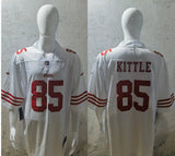 49ers 2022/23 Kittle #85 White/Red NFL Game Jersey