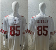 49ers 2022/23 Kittle #85 White/Red NFL Game Jersey