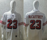 49ers 2022/23 McCaffrey #23 White/Red/Black NFL Game Jersey