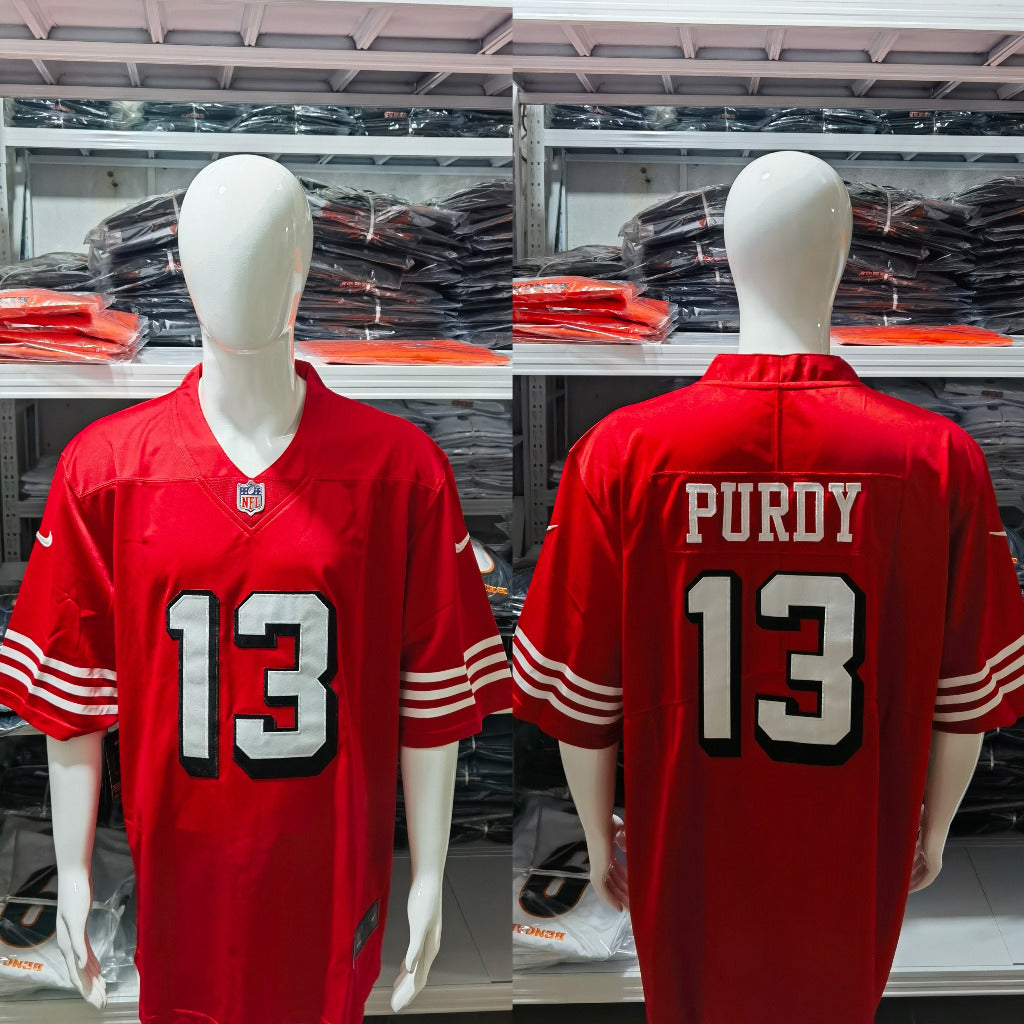 49ers 2022/23 Purdy #13 Red/White/Black NFL Game Jersey