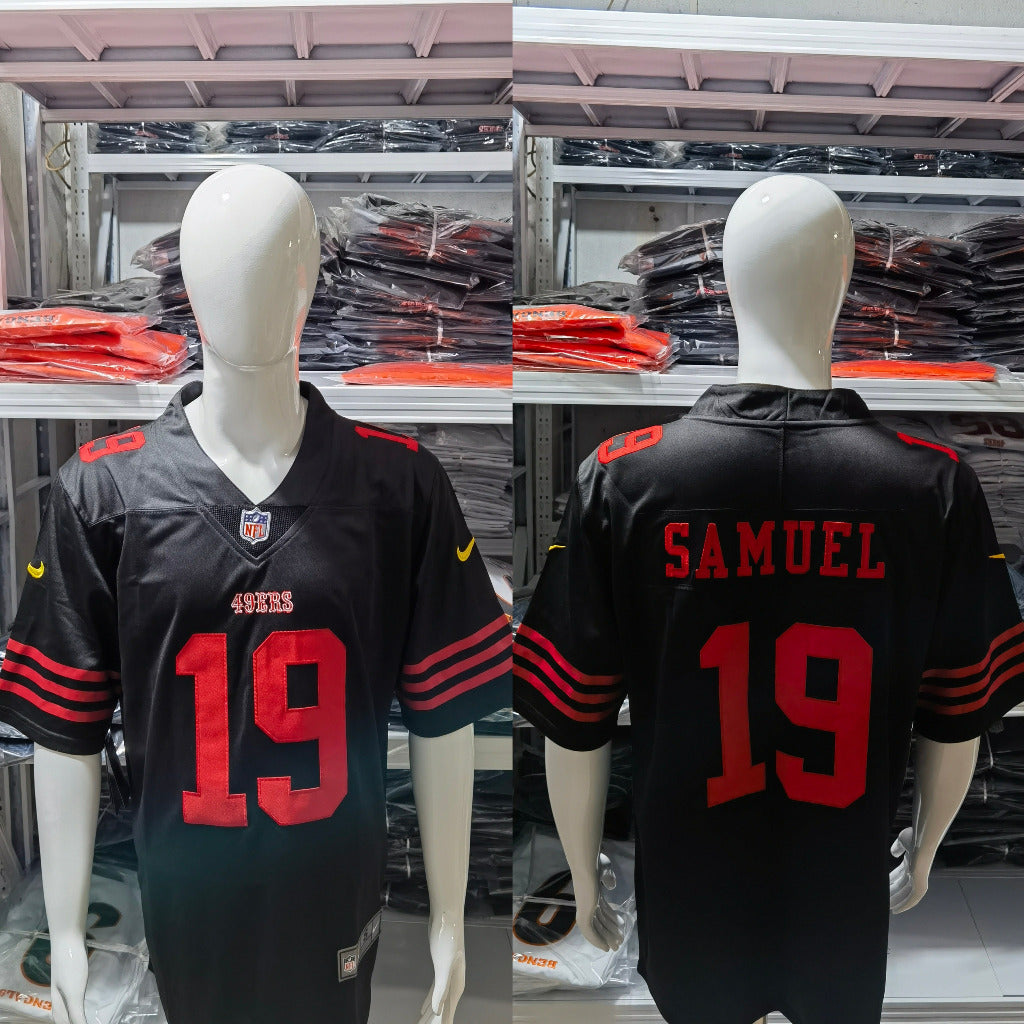 49ers 2022/23 Samuel #19 Black/Red NFL Game Jersey