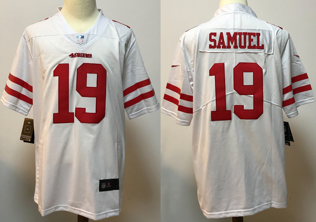 49ers 2022/23 Samuel #19 White/Red NFL Game Jersey