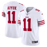 49ers 2023/24 Aiyuk #11 White/Red NFL Game Jersey