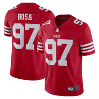49ers 2023/24 Bosa #97 Red/White NFL Game Jersey