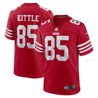 49ers 2023/24 Kittle #85 Red/White NFL Game Jersey
