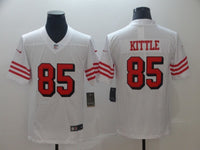 49ers 2023/24 Kittle #85 White/Red NFL Game Jersey