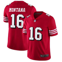 49ers 2023/24 Montana #16 Red/White/Black NFL Game Jersey