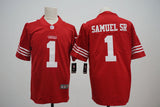 49ers 2023/24 Samuel SR #1 Red/White NFL Game Jersey