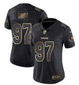 49ers 21/22 Bosa #97 Black/Gold/Gray Women NFL Jersey