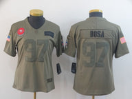 49ers 21/22 Bosa #97 Olive Women NFL Jersey