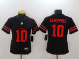49ers 21/22 Garoppolo #10 Black/Red Women NFL Jersey