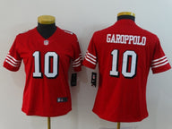 49ers 21/22 Garoppolo #10 Red/White/Black Women NFL Jersey