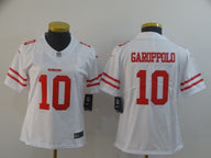 49ers 21/22 Garoppolo #10 White/Red Women NFL Jersey