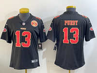 49ers 24/25 Purdy #13 Black/Red/Yellow Women NFL Jersey