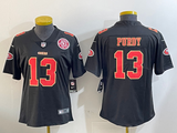 49ers 24/25 Purdy #13 Black/Red/Yellow Women NFL Jersey