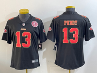 49ers 24/25 Purdy #13 Black/Red/Yellow Women NFL Jersey