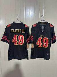 49ers 25/26 Faithful #49 Black Jersey