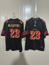 49ers 25/26 McCaffrey #23 Black Jersey