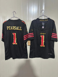 49ers 25/26 Pearsall #1 Black Jersey