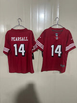 49ers 25/26 Pearsall #14 Red Game Kids Jersey