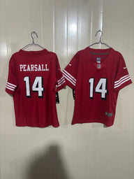 49ers 25/26 Pearsall #14 Red Game Kids Jersey
