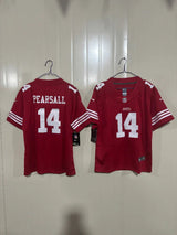 49ers 25/26 Pearsall #14 Red Game Kids Jersey