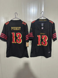 49ers 25/26 Purdy #13 Black Jersey