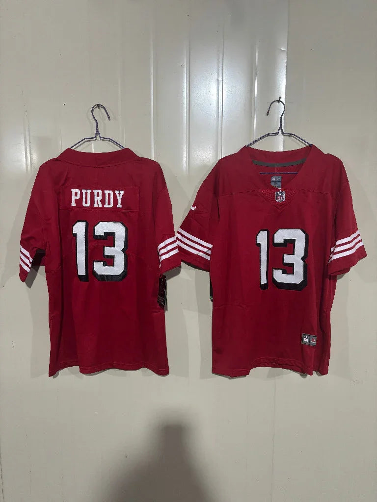 49ers 25/26 Purdy #13 Red Game Kids Jersey