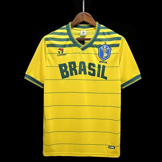 Brazil 1984 Vintage Retro Home Jersey